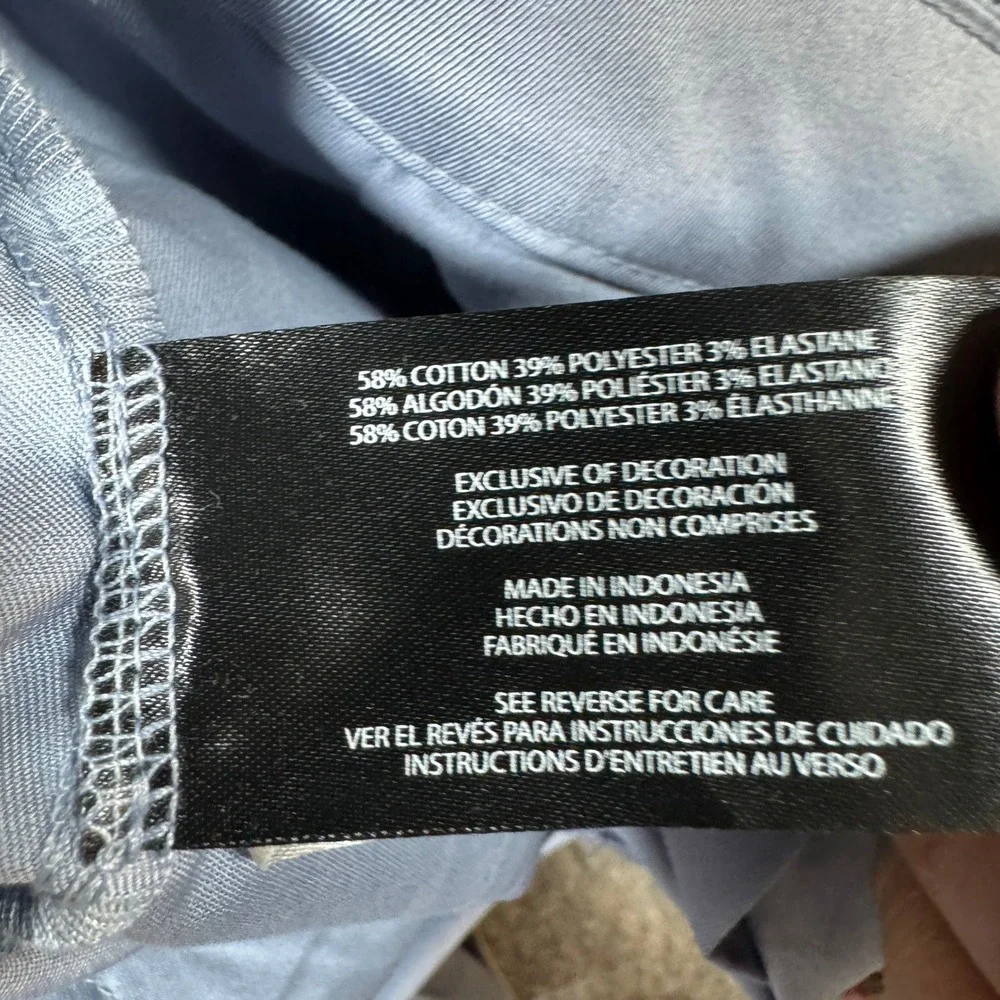 Banana Republic Mens Stretch Chino Shorts Light‎ Blue 9